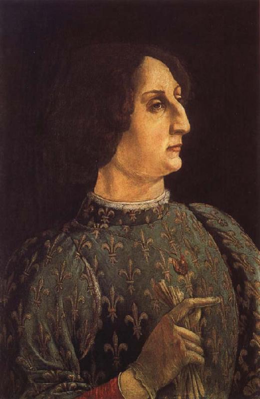 Pollaiuolo, Piero Portrat of Galeas-Maria Sforza China oil painting art